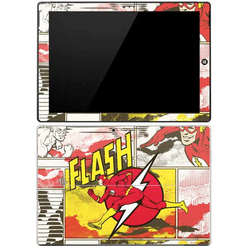 DC Comics The Flash Vintage Action Pose Pattern Surface Pro 3 Skin